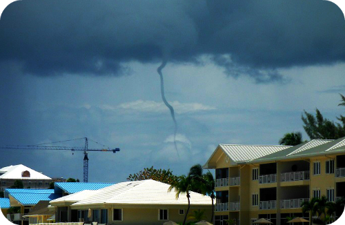 The super cool water spout we saw on our last day!